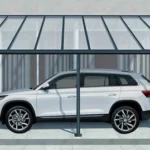 Aluminiowa wiata samochodowa Sierra Palram - Canopia 3 x 6,1 m szara