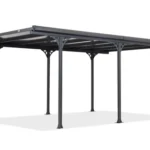 Poliwęglanowa wiata ogrodowa Montana 3,13 x 4,32 m CoverTech antracyt