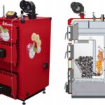 KOCIOŁ Zasypowy PIEC CO na WĘGIEL DREWNO 5 KLASA 12kW