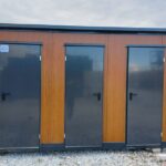 NZ4483 KONTENER SANITARNY 3 KABINY / WC / WC+PISUAR / PRYSZNIC / 376x176x248