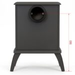 PIEC ŻELIWNY KOZA KOMINEK NA DREWNO RALF III BARDZO SOLIDNY NOWOCZESNY - obrazek 3