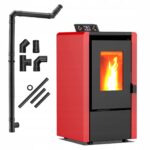 Piec na pellet wolnostojący 6,3kW koza piecyk stalowy termostat Thunder