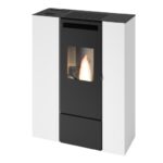 Piec, piecyk na pellet Eva Calor PIA 11 kW z DGP | SLIM biały