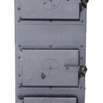 Polski Stalowy Piec Na Drewno Koza 6kW Szamotowy Żeliwny Ruszt do 60m2