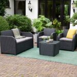 Meble ogrodowe zestaw Novara antracytowe Keter - obrazek 4