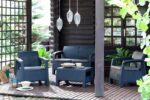 Meble ogrodowe zestaw Corfu grafitowe Keter - obrazek 6