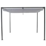Pawilon ogrodowy pergola Horali 297x297x223 cm szary Naterial