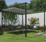 Pawilon ogrodowy pergola Horali 297x297x223 cm szary Naterial - obrazek 5