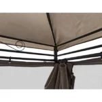 Pawilon Ogrodowy 4iQ Group Altana Z Moskitierą 3x4m Szary - obrazek 2