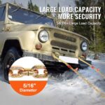 2 sztuki 8mmx1,8m Łańcuch holowniczy G80 J/T/R Łańcuch hakowy Łańcuch transportowy 2448kg VEVOR - obrazek 3