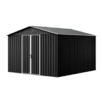 Domek metalowy NORDVIC Thor 283x313 cm, uchylne drzwi, Cold Grey - obrazek 4