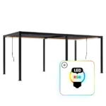 Pergola NORDVIC Skyline LED 3x3 m Antracyt, 100% Aluminiowa