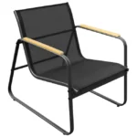 4-osobowy zestaw mebli ogrodowych z czarnego textilenu TENERIFE - obrazek 5